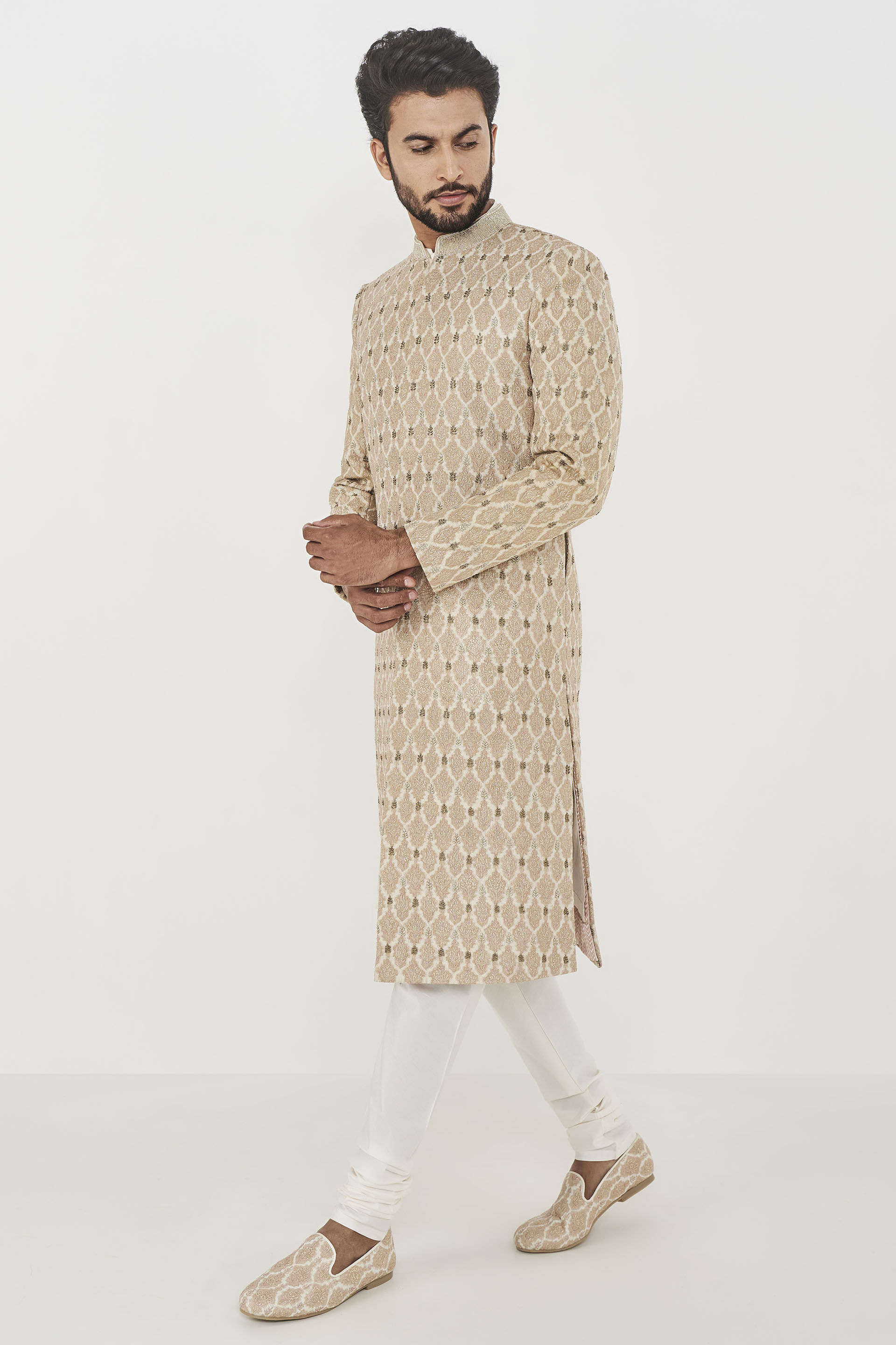Nirvaan Sherwani - Off White, Off White, image 3